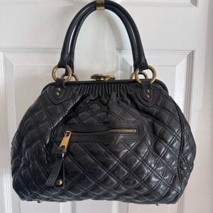 Marc Jacobs Black Calfskin Stam Bag